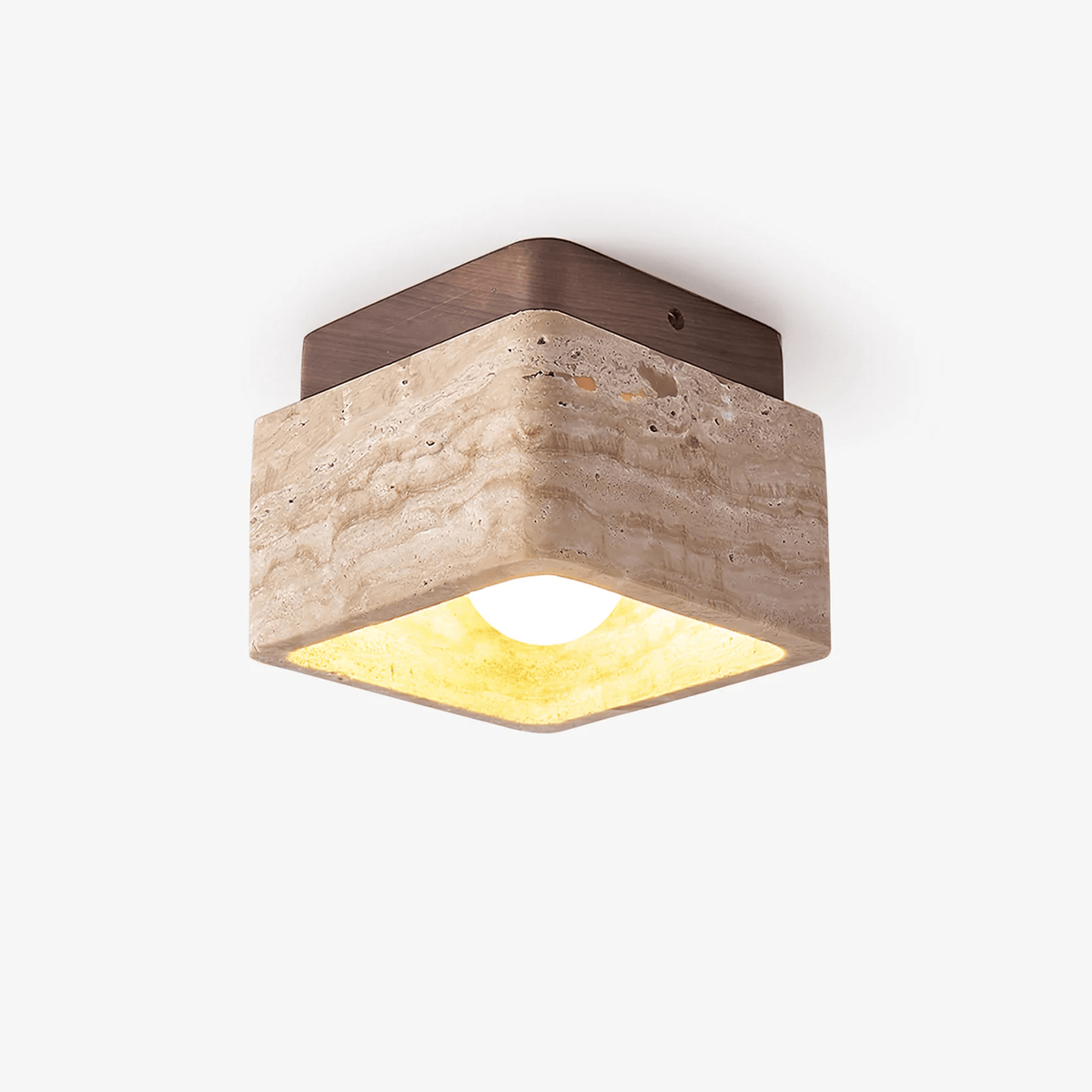 Altonheath Travertine Ceiling Light-Moonnatur