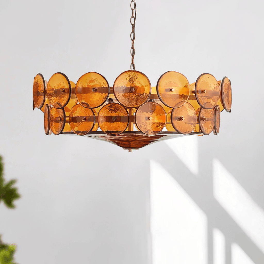 Iveria Glass Chandelier-Moonnatur