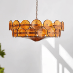 Iveria Glass Chandelier-Moonnatur