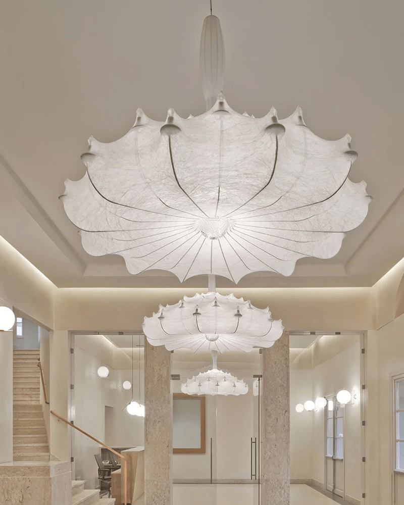Avonenna Cocoon Silk Pendant Light-Moonnatur