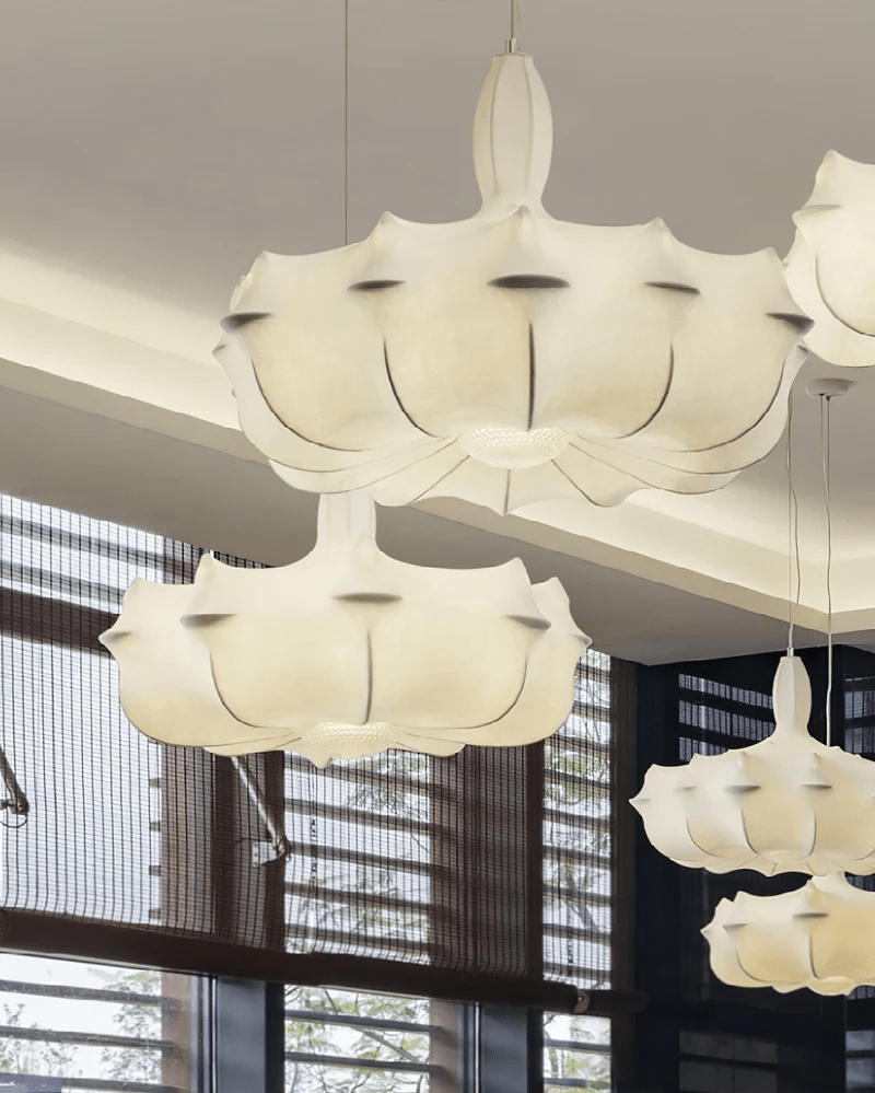 Avonenna Cocoon Silk Pendant Light-Moonnatur