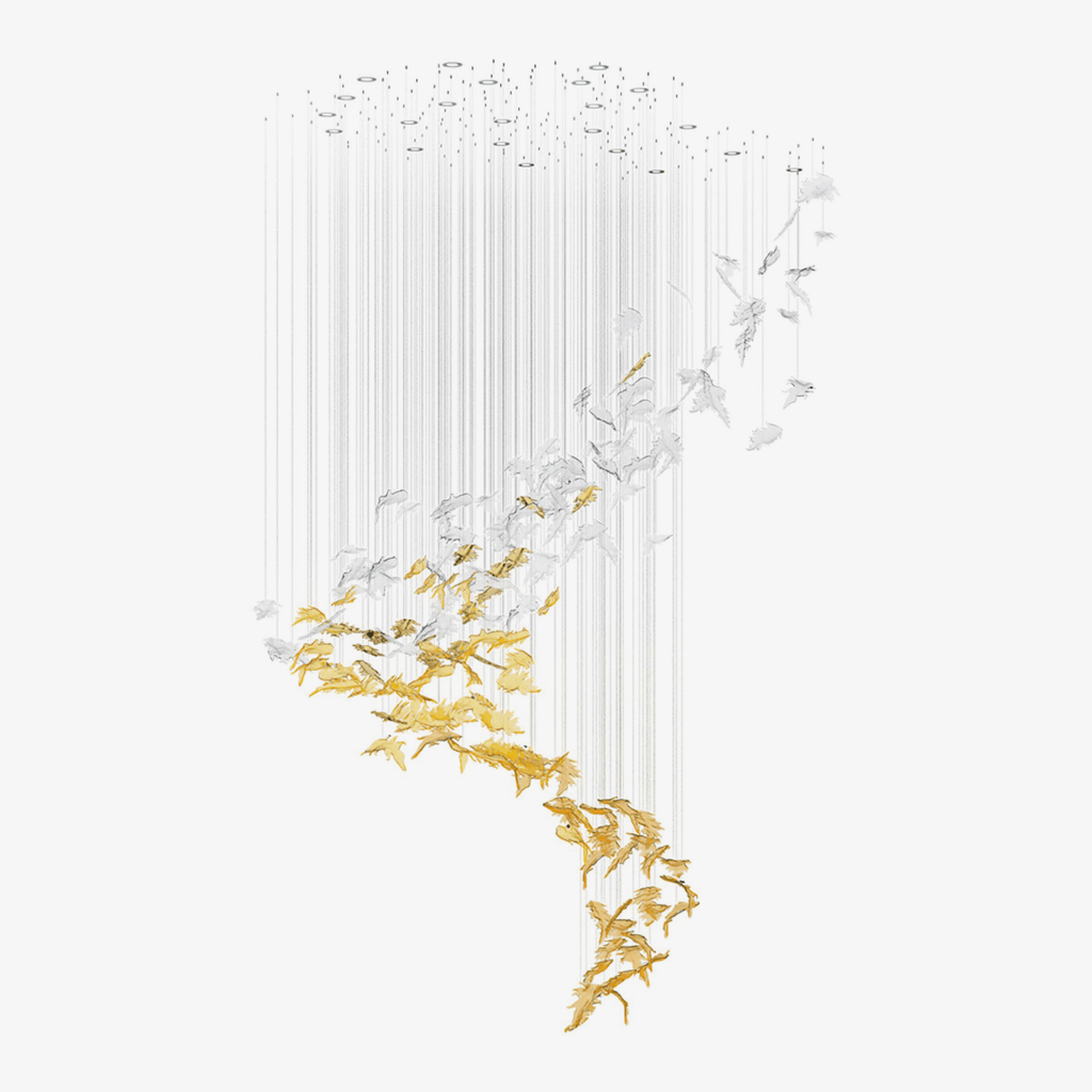 Tinora Glass Chandelier-Moonnatur