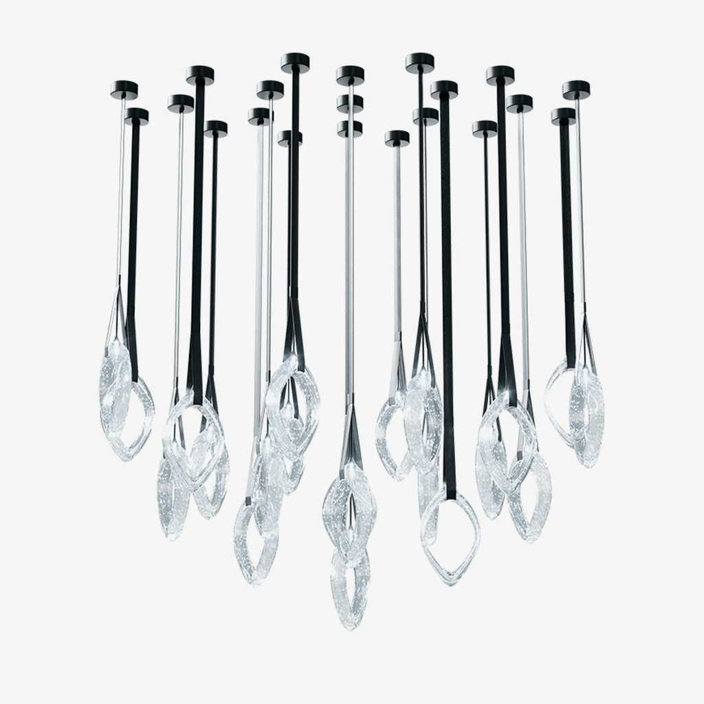 Tirelle Glass Chandelier-Moonnatur