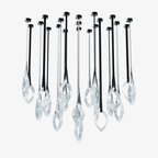 Tirelle Glass Chandelier-Moonnatur