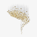 Tenelle Glass Chandelier-Moonnatur