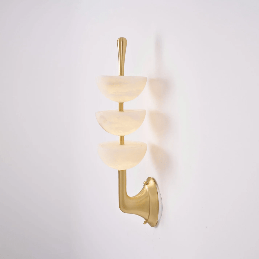 Fendelenelle Alabaster Wall Light-Moonnatur