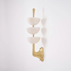 Fendelenelle Alabaster Wall Light-Moonnatur