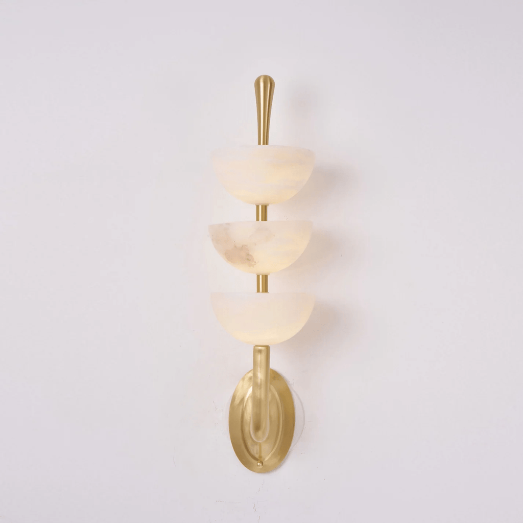 Fendelenelle Alabaster Wall Light-Moonnatur