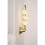 Fendelenelle Alabaster Wall Light-Moonnatur