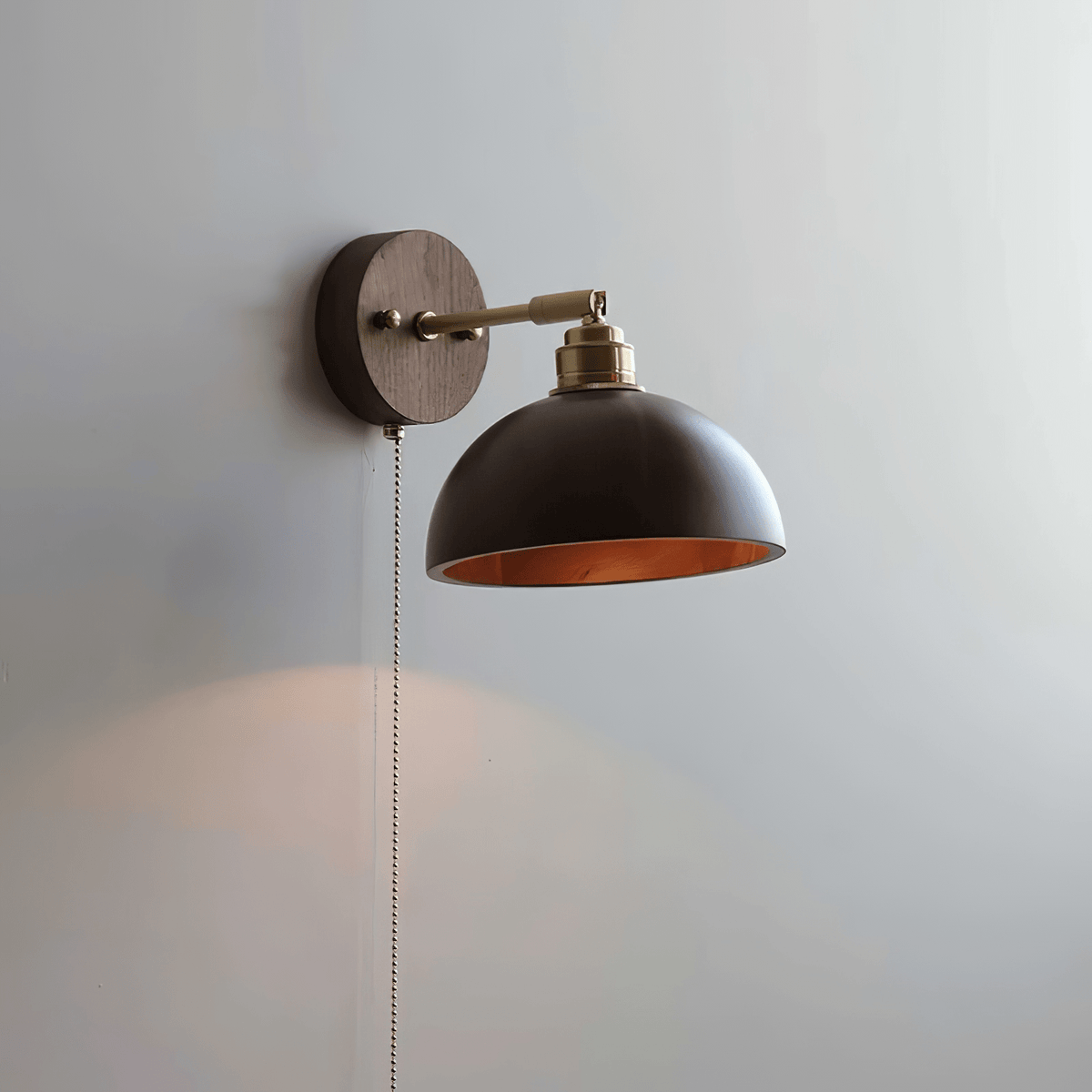 Valoria Walnut Wall Lamp-Moonnatur