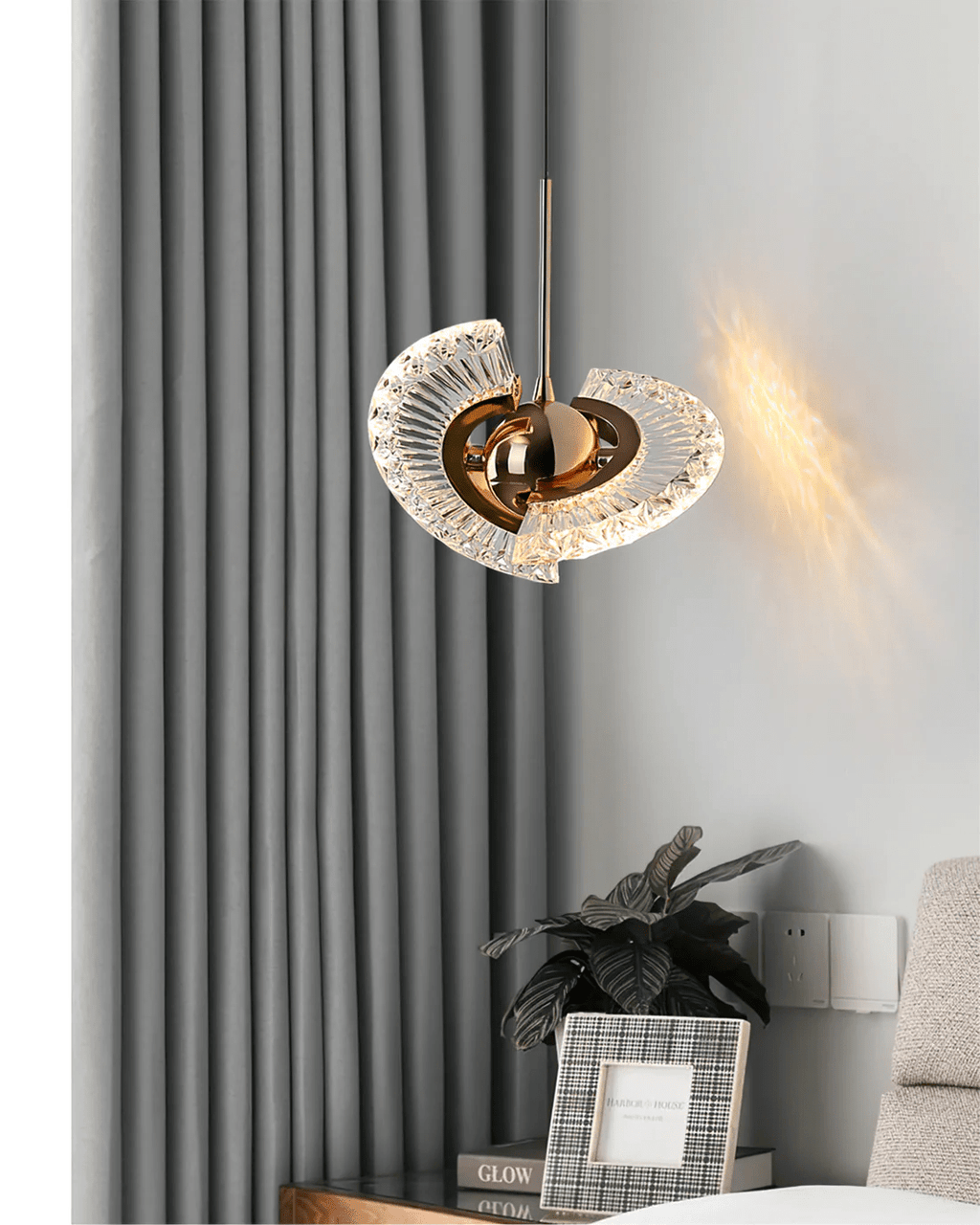 Brackella Acrylic Pendant Light-Moonnatur