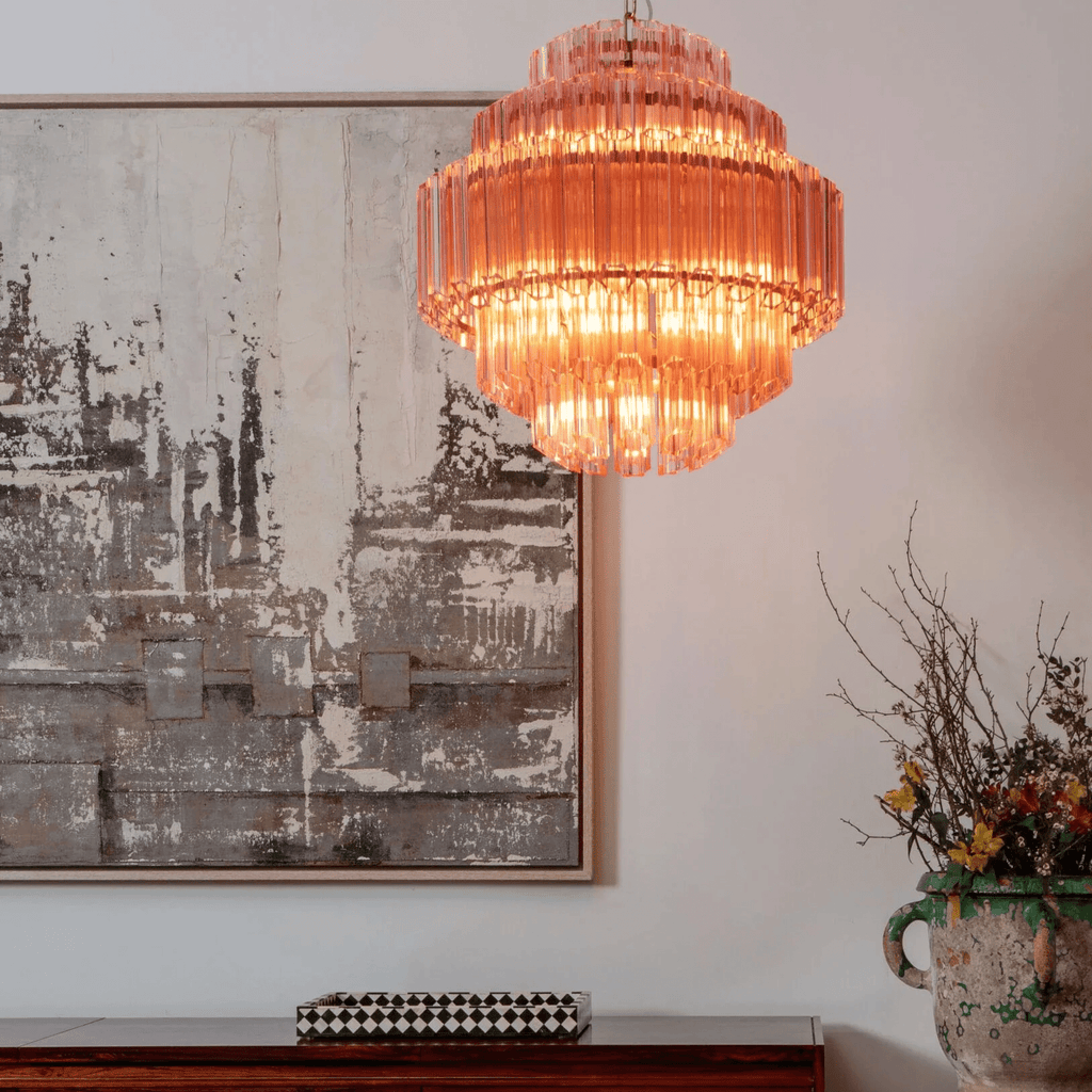 Osweniel Glass Chandelier-Moonnatur