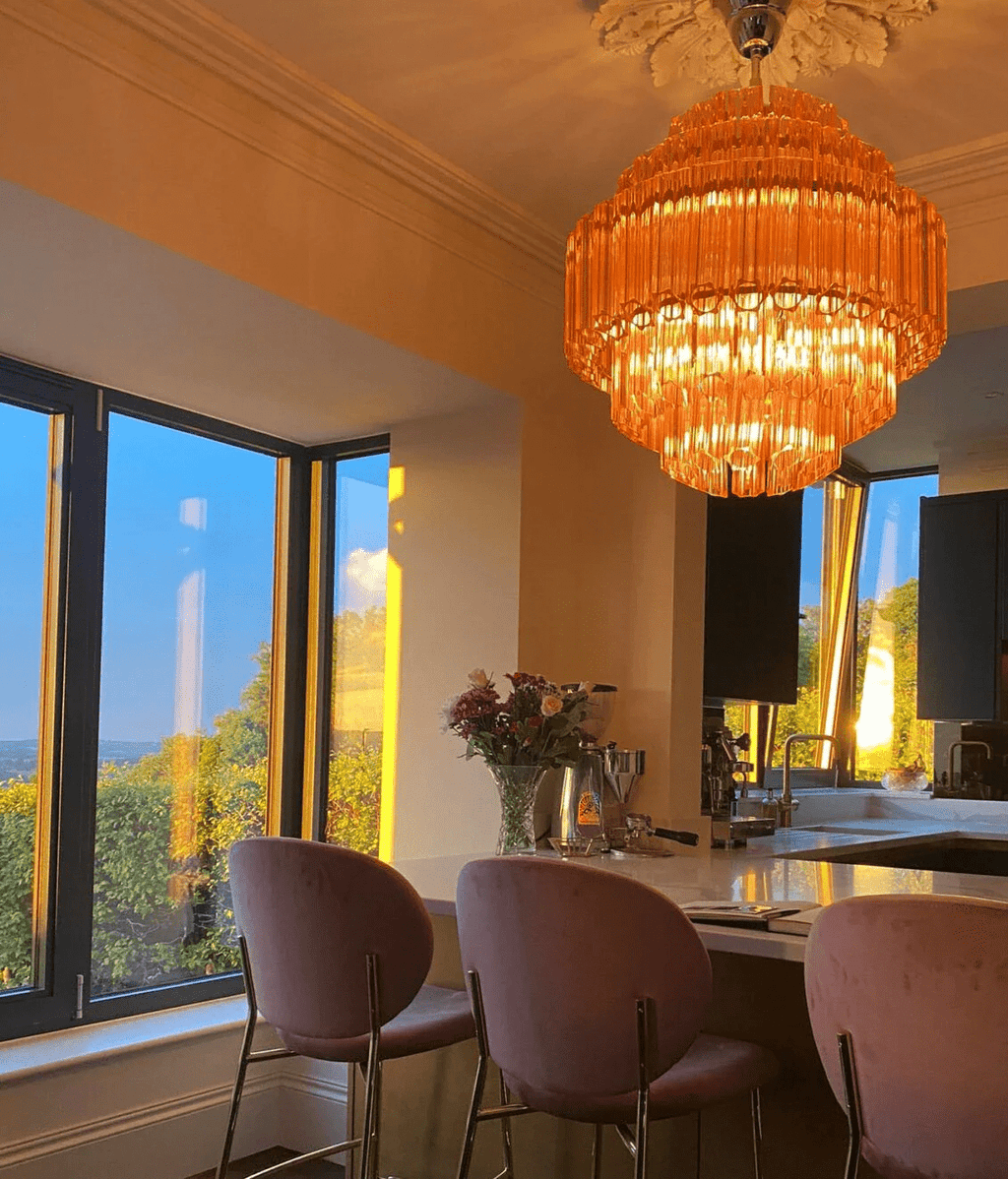 Osweniel Glass Chandelier-Moonnatur