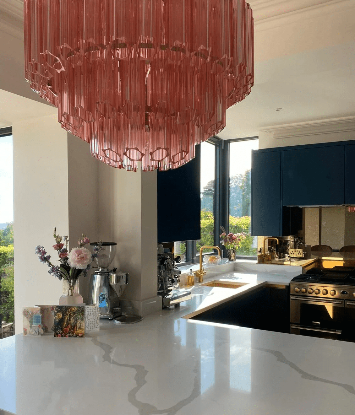 Osweniel Glass Chandelier-Moonnatur