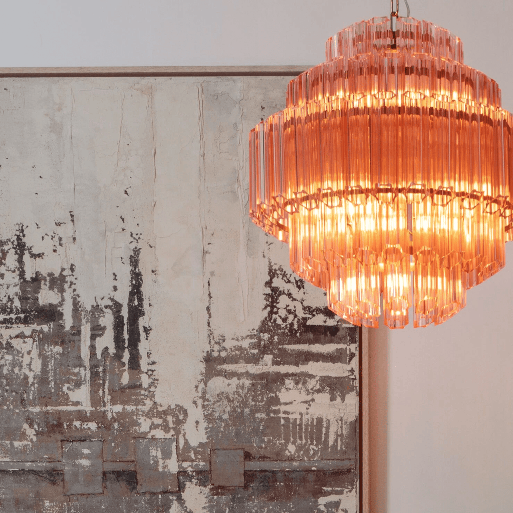 Osweniel Glass Chandelier-Moonnatur