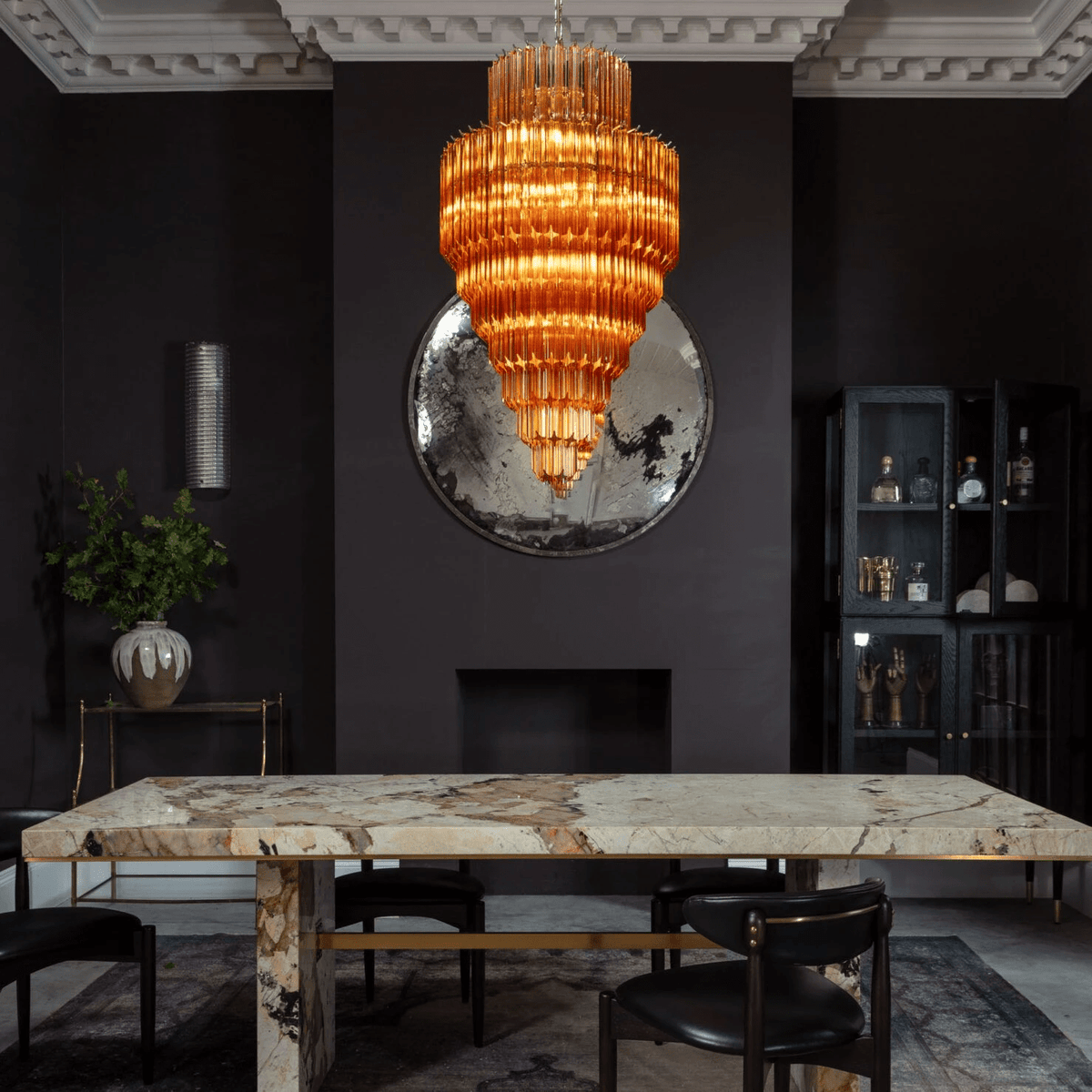 Ordelena Glass Chandelier-Moonnatur