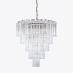 Nethenelle Glass Chandelier-Moonnatur
