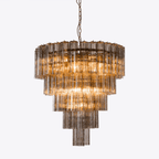 Nethenelle Glass Chandelier-Moonnatur