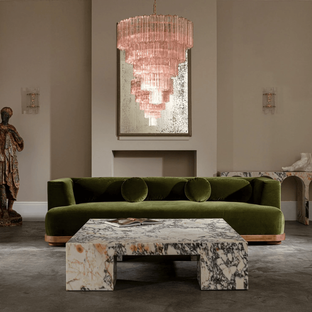 Nethenelle Glass Chandelier-Moonnatur