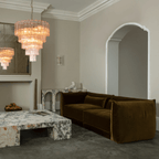 Nethenelle Glass Chandelier-Moonnatur