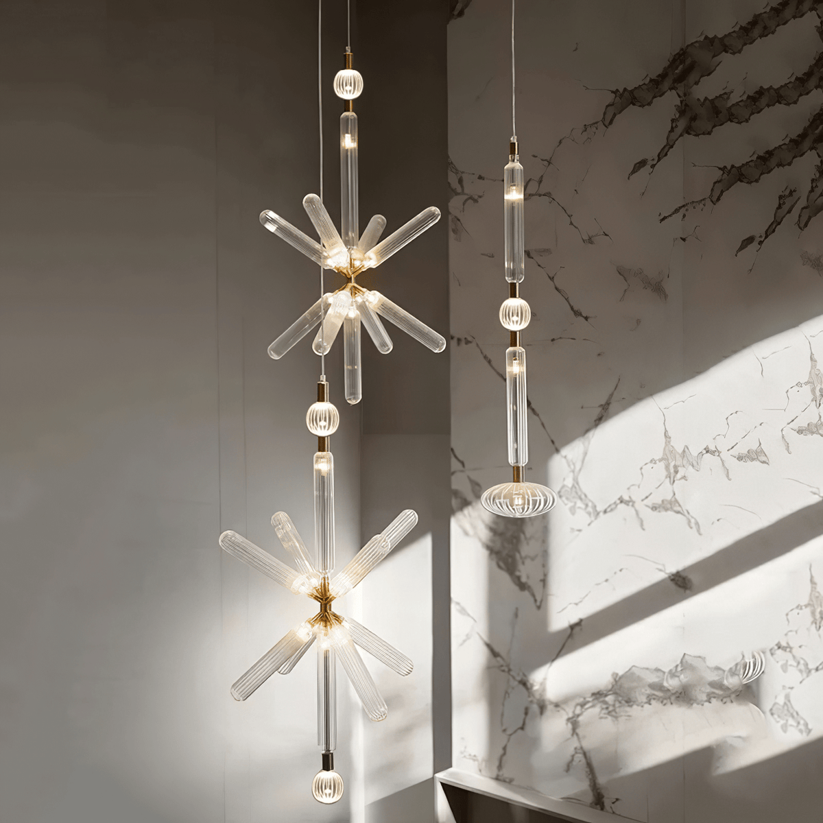 Elysara Glass Pendant Light-Moonnatur