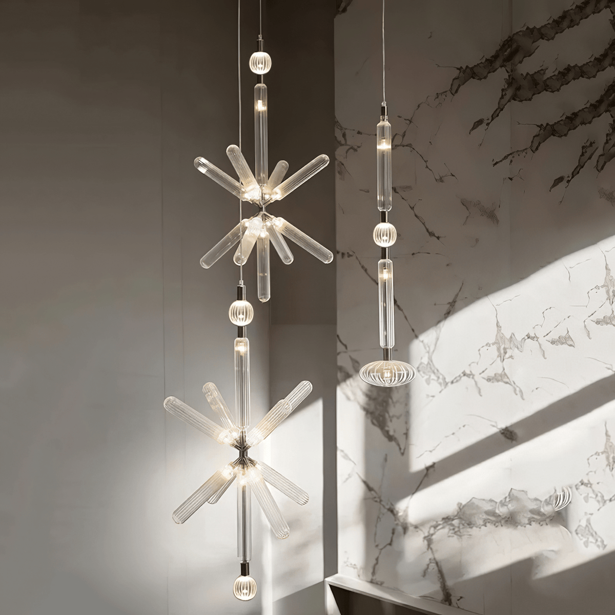 Elysara Glass Pendant Light-Moonnatur