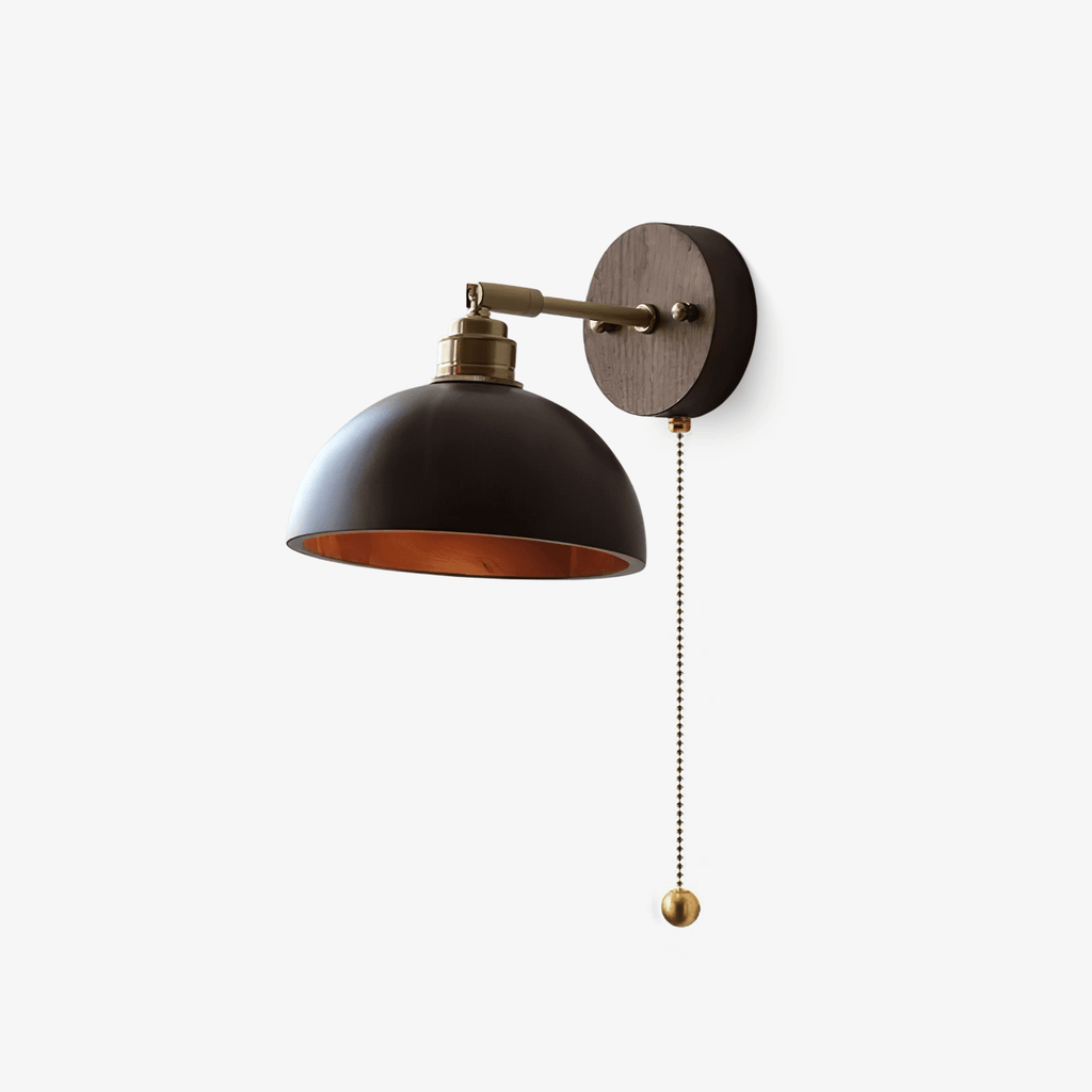 Valoria Walnut Wall Lamp-Moonnatur