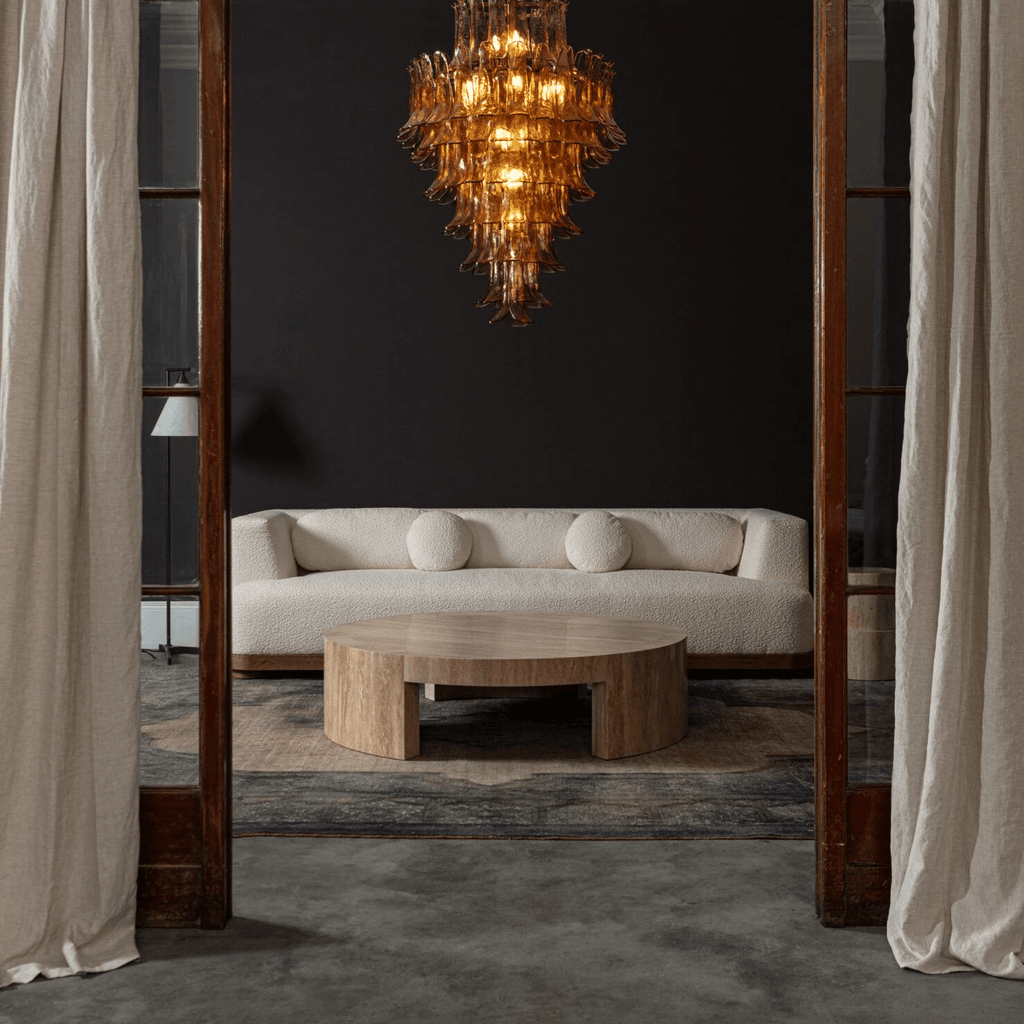 Olvenwyn Glass Chandelier-Moonnatur