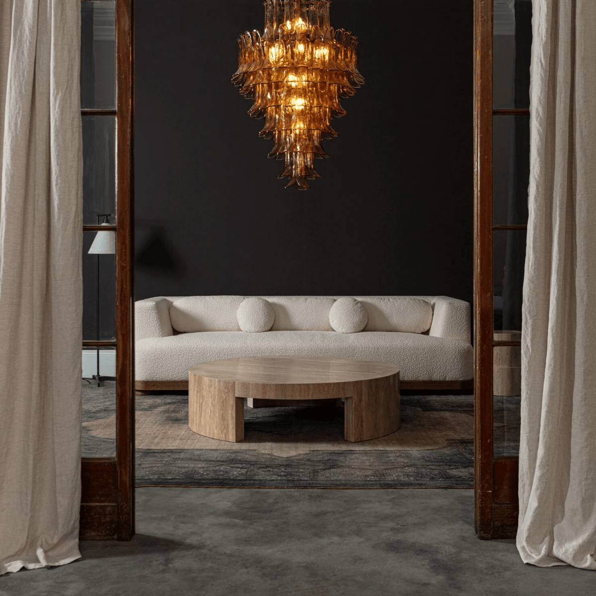 Olvenwyn Glass Chandelier-Moonnatur
