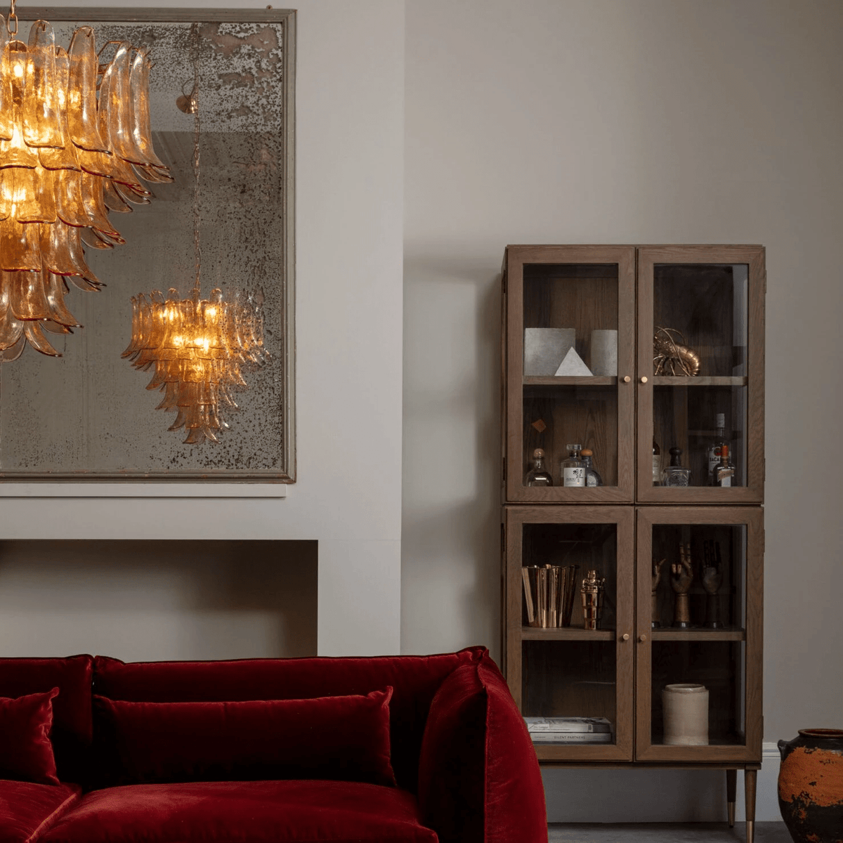 Olvenwyn Glass Chandelier-Moonnatur