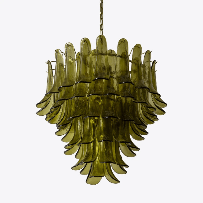 Meldenwren Glass Chandelier-Moonnatur