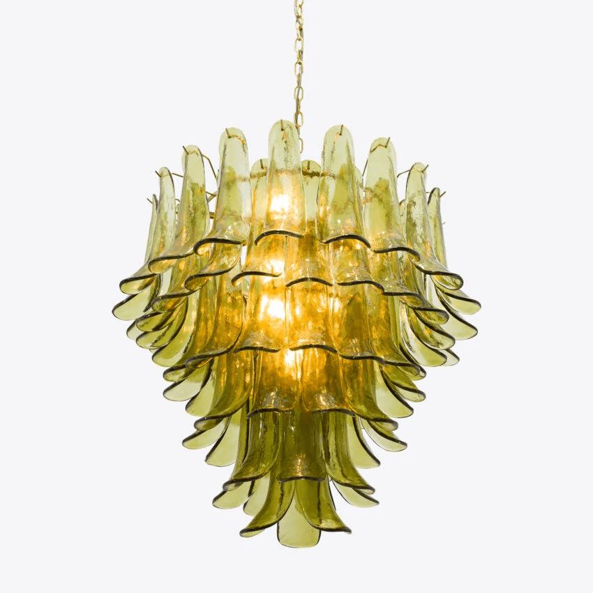 Meldenwren Glass Chandelier-Moonnatur