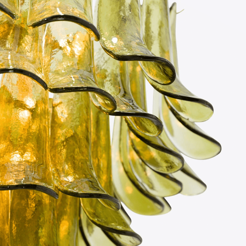 Meldenwren Glass Chandelier-Moonnatur