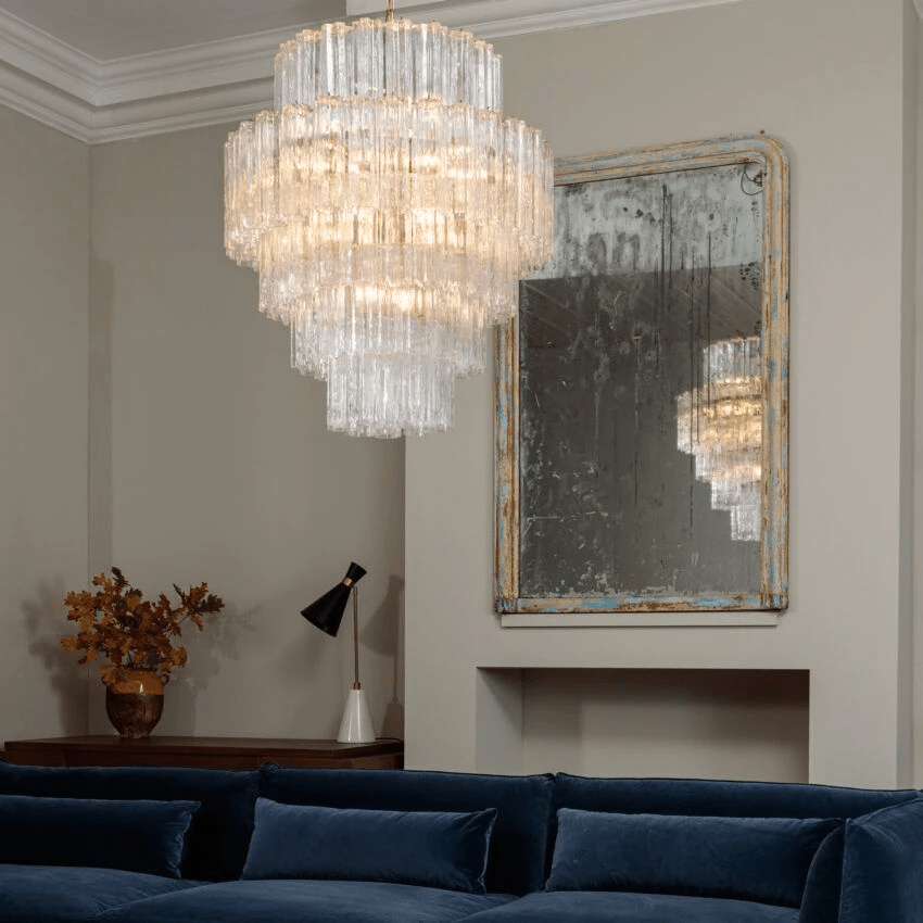 Merrenrose Glass Chandelier-Moonnatur