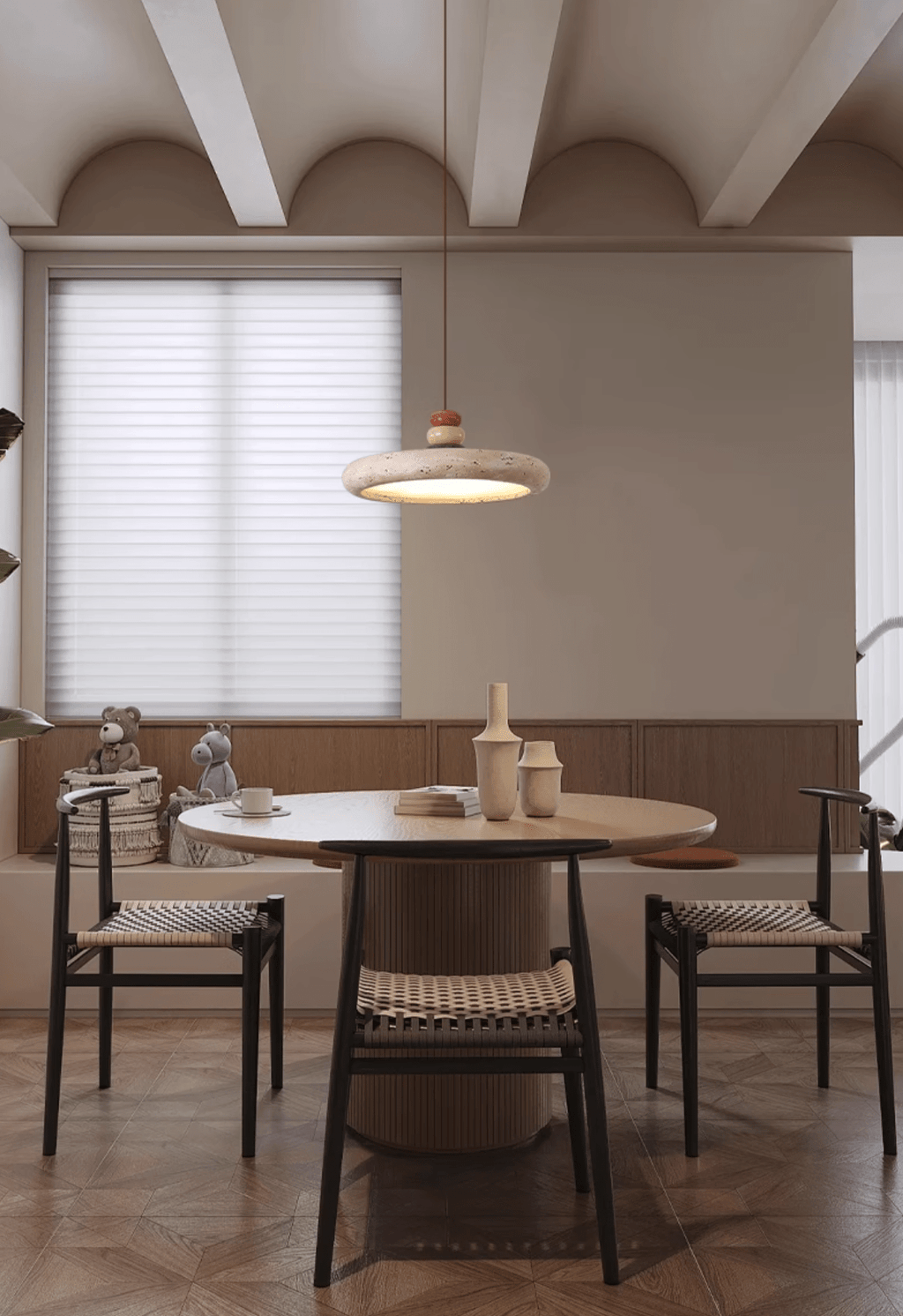 Jardenwick Travertine Pendant Light-Moonnatur
