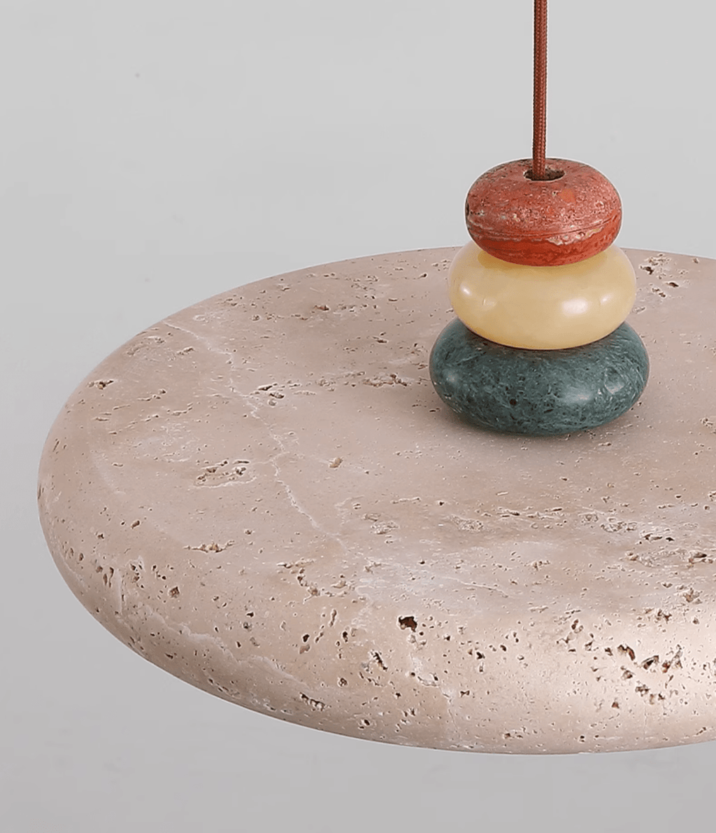 Jardenwick Travertine Pendant Light-Moonnatur