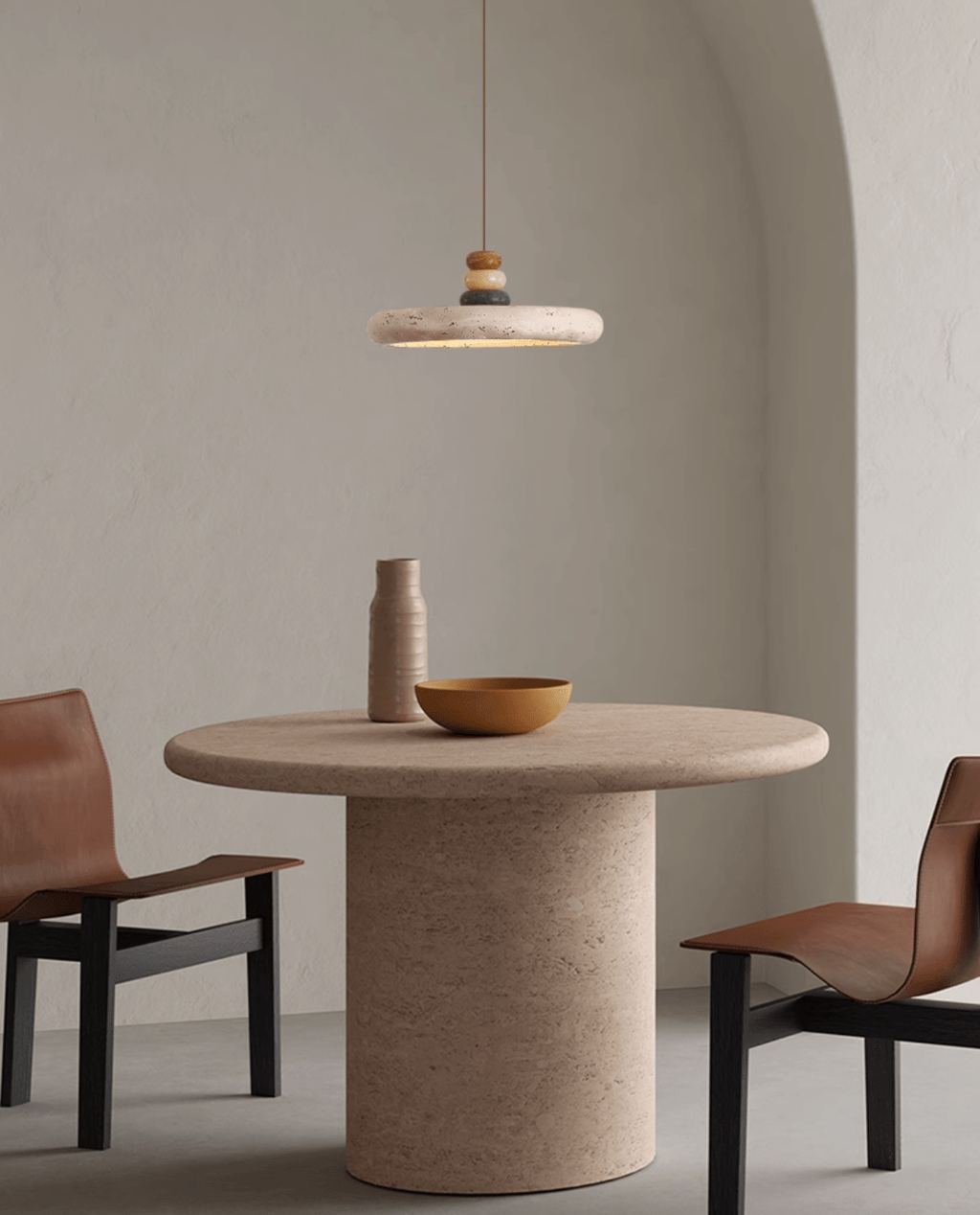 Jardenwick Travertine Pendant Light-Moonnatur