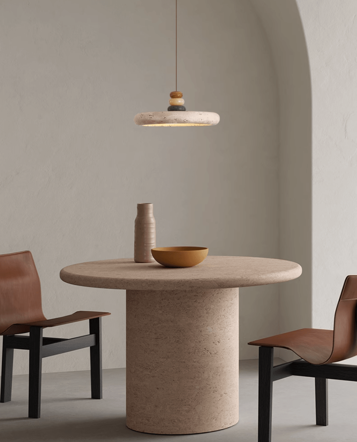 Jardenwick Travertine Pendant Light-Moonnatur