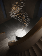 Deldenlyn Glass Chandelier-Moonnatur