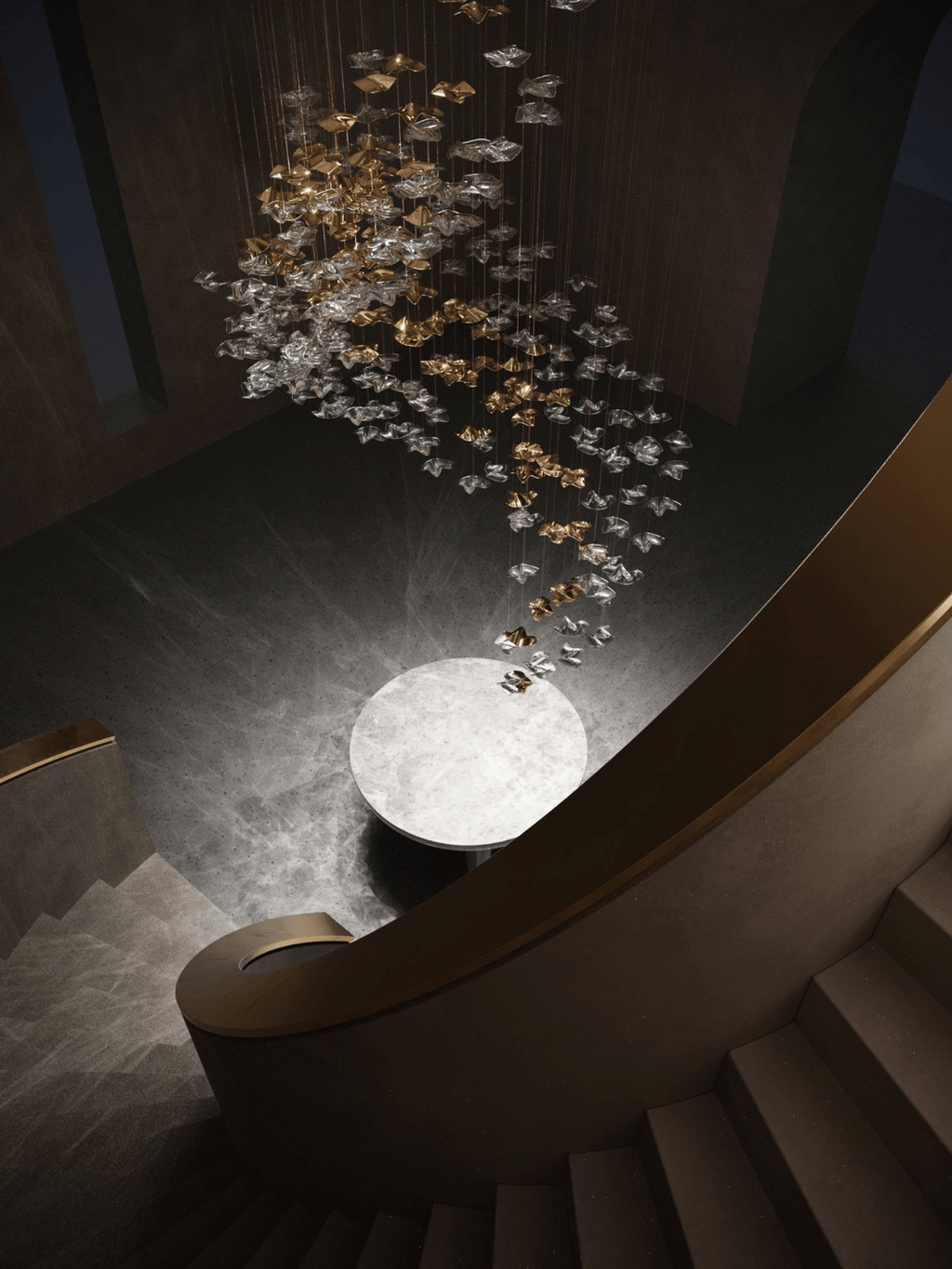 Osternia Glass Chandelier-Moonnatur