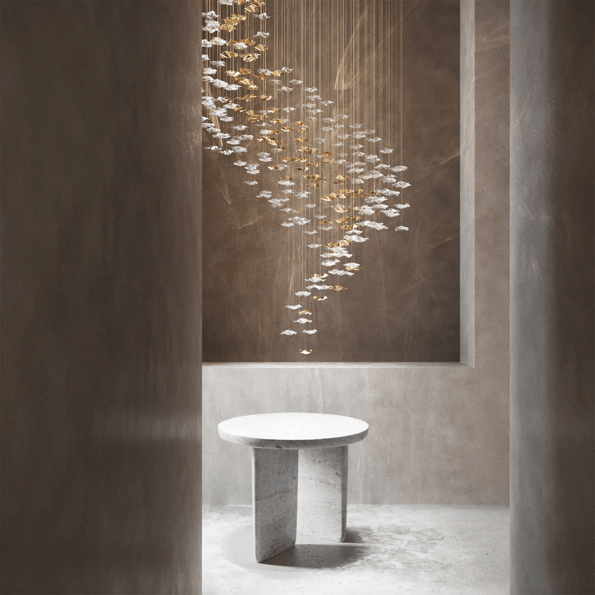 Deldenlyn Glass Chandelier-Moonnatur