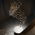 Deldenlyn Glass Chandelier-Moonnatur
