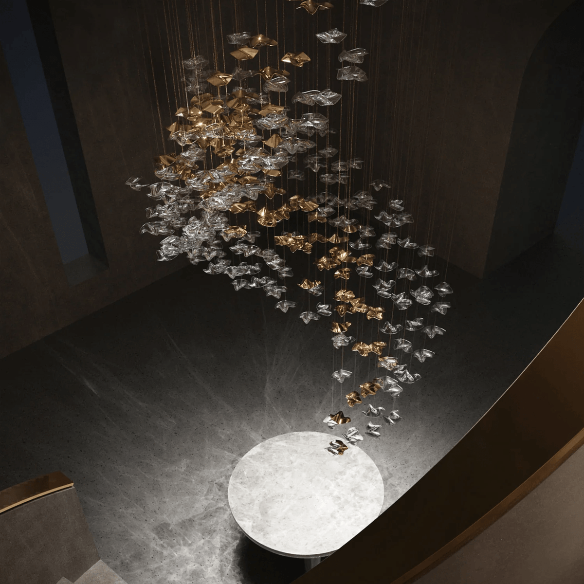 Osternia Glass Chandelier-Moonnatur