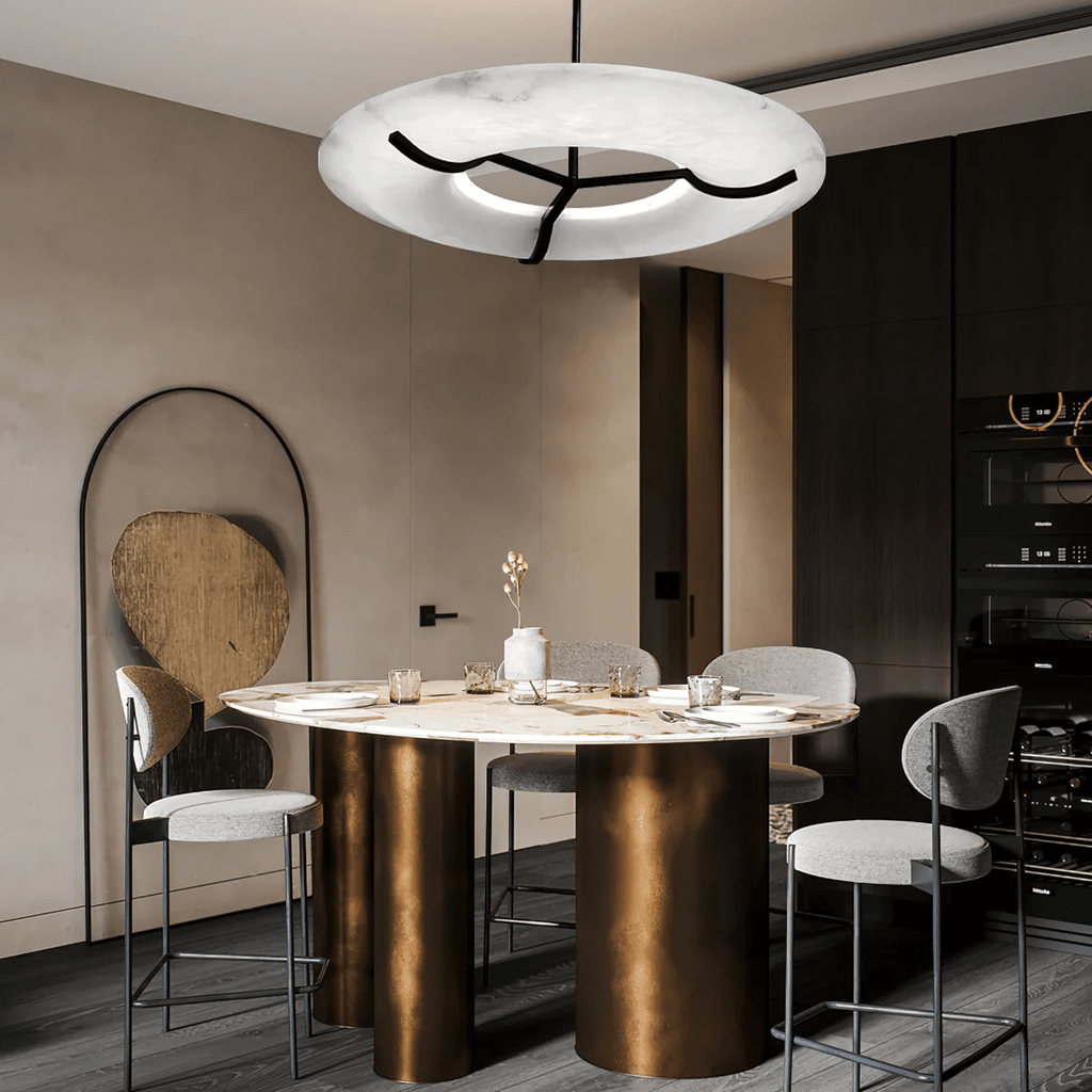 Inverwell Alabaster Chandelier-Moonnatur