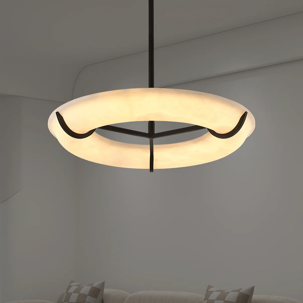 Inverwell Alabaster Chandelier-Moonnatur