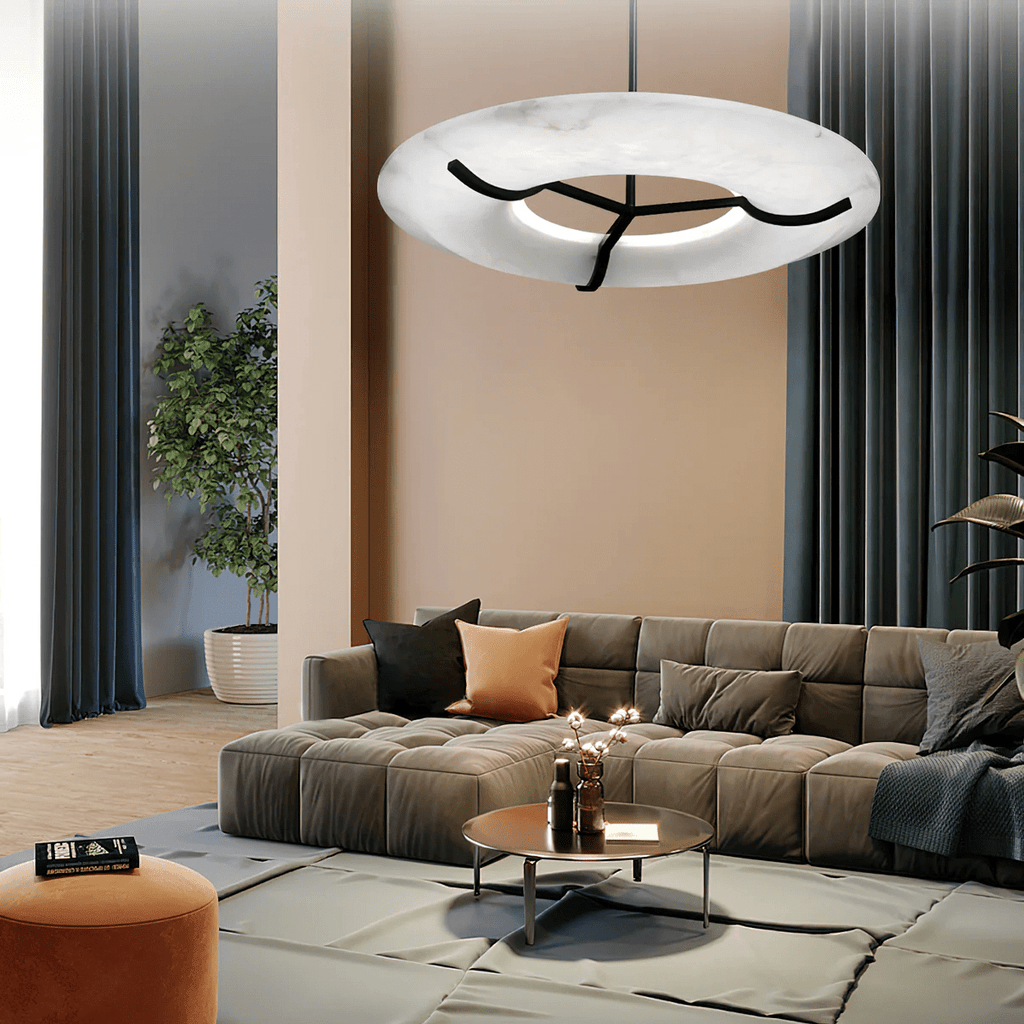Inverwell Alabaster Chandelier-Moonnatur
