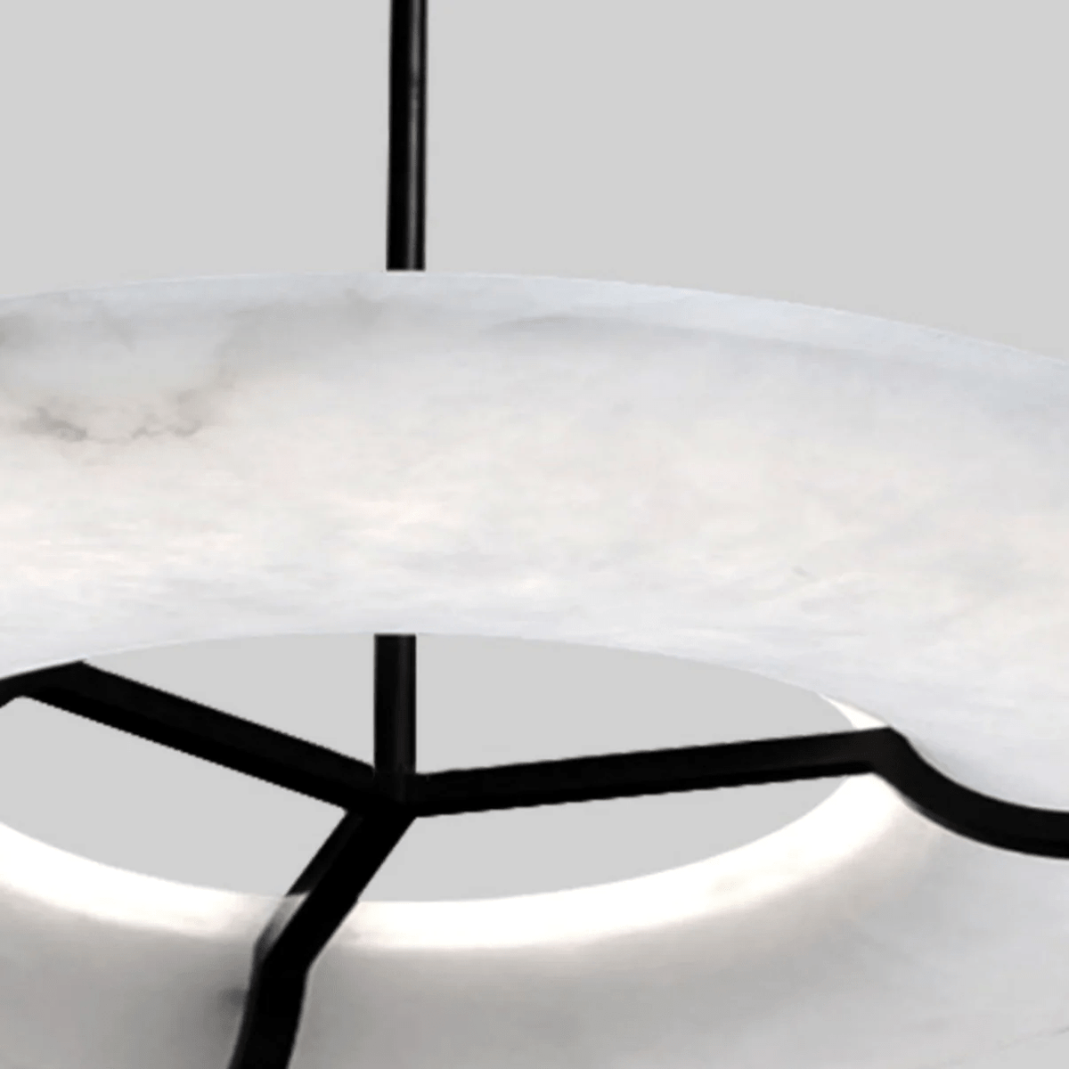 Inverwell Alabaster Chandelier-Moonnatur