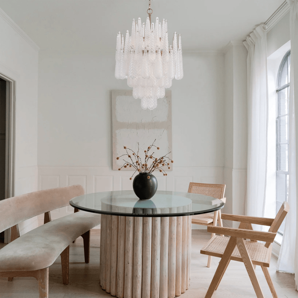 Hathervale Glass Chandelier-Moonnatur