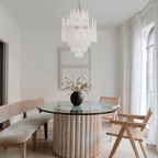 Hathervale Glass Chandelier-Moonnatur