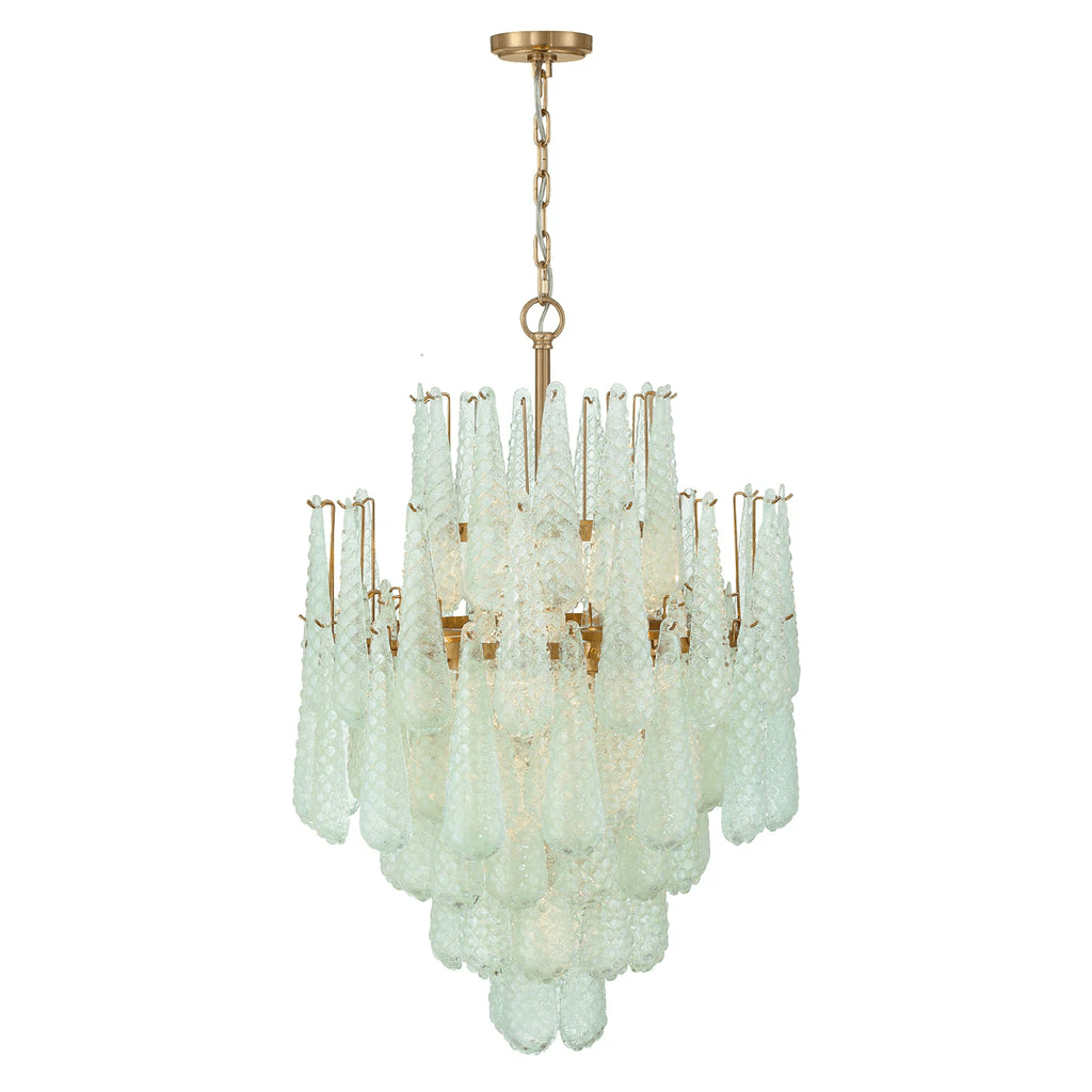 Hathervale Glass Chandelier-Moonnatur
